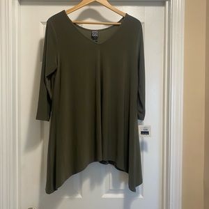 Olive green, size large, Clara Sun Woo top